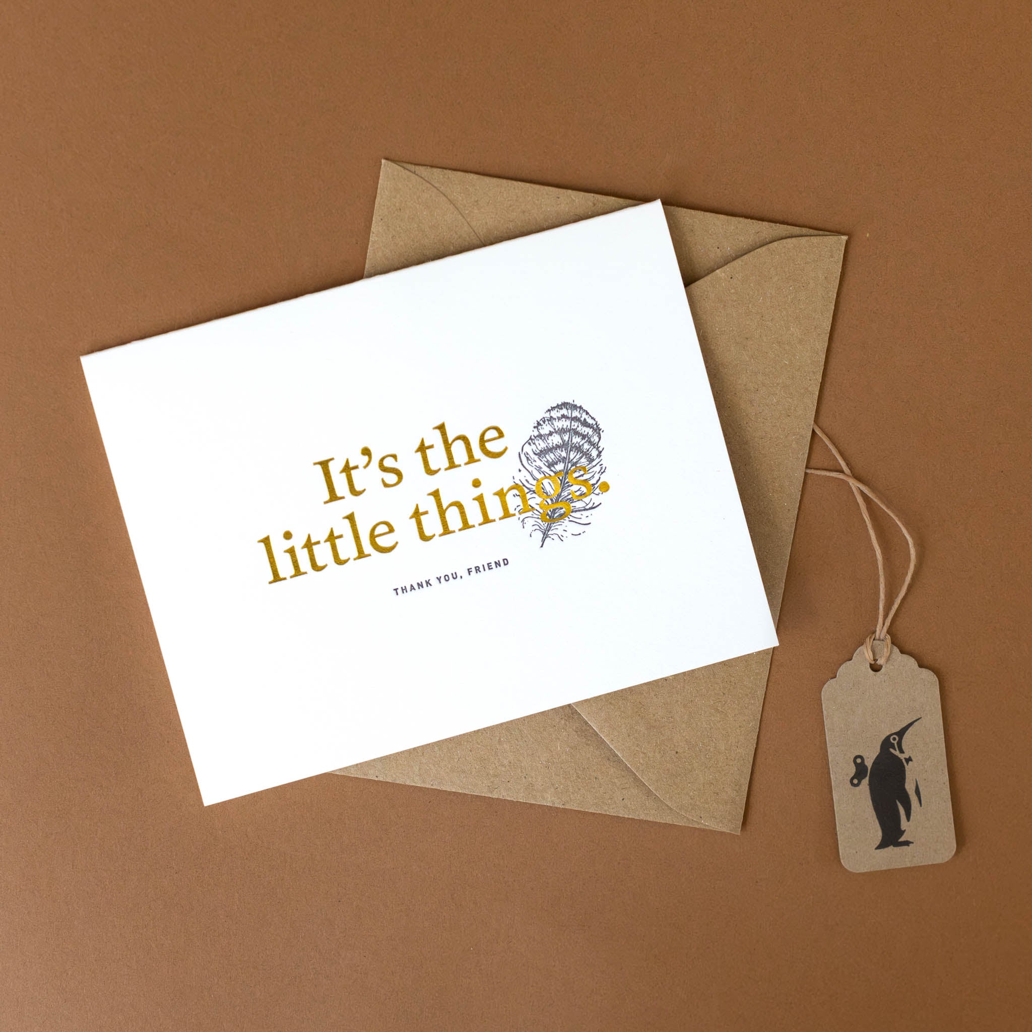 Little Things Letterpress Greeting Card
