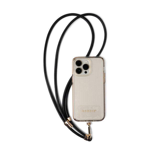 Kedzie® Smartphone Lanyard Set - Black