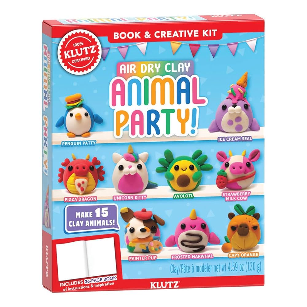 Air Dry Clay Animal Party!