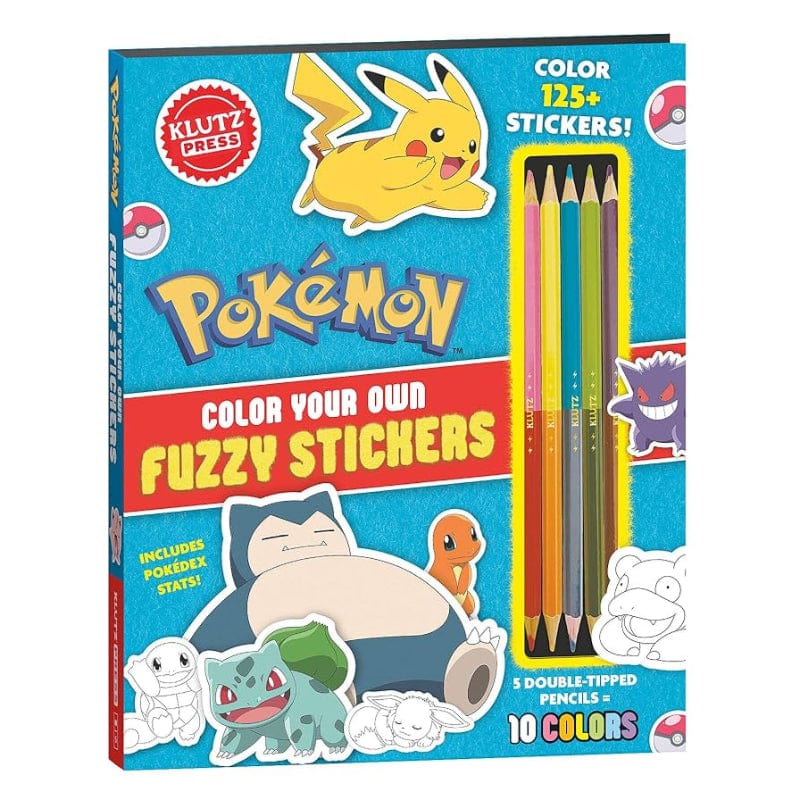 Pokémon Color Your Own Fuzzy Stickers