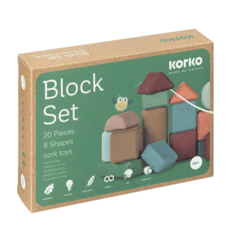Korko 20 Piece Cork Block Set