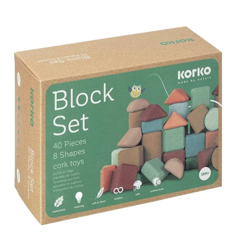 Korko 40 Piece Cork Block Set