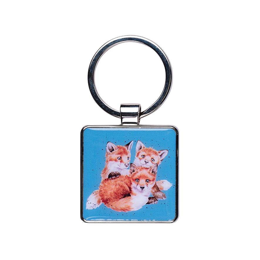 Snug as a Cub' Fox Keychain