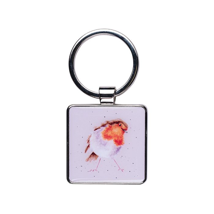 Curious Robin' Robin Keychain