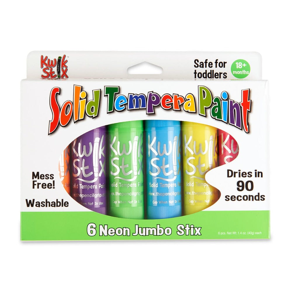 Jumbo Kwik Stix - Neon Colors 6 Pack