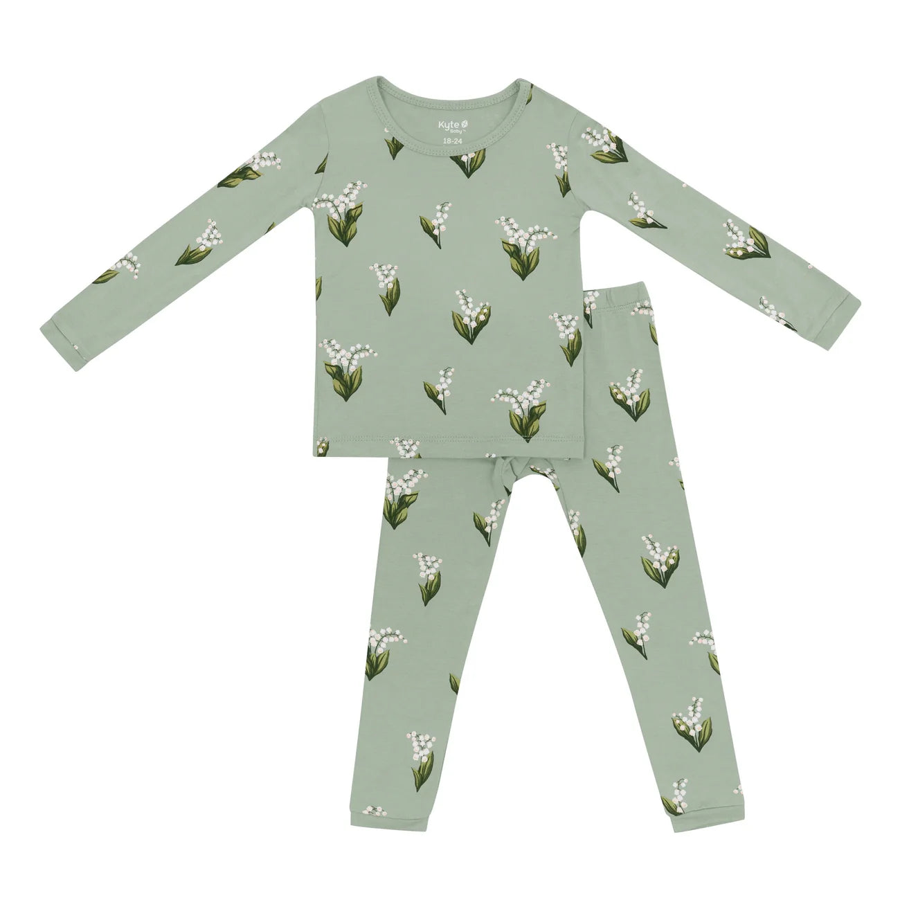 Kyte Baby Long Sleeve Pajamas in Thyme Lily