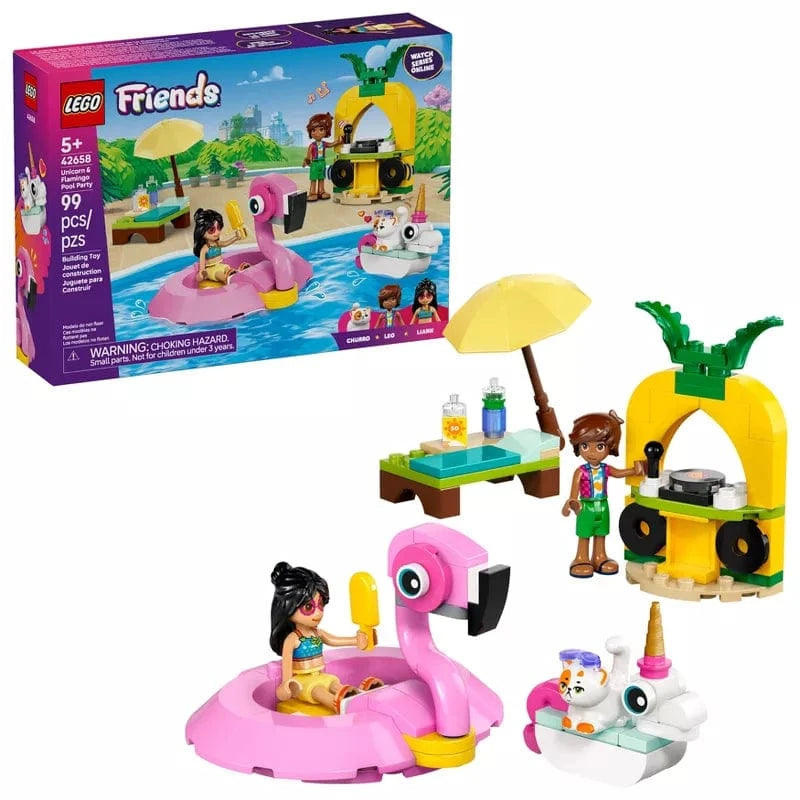 42658 Friends: Unicorn & Flamingo Pool Party