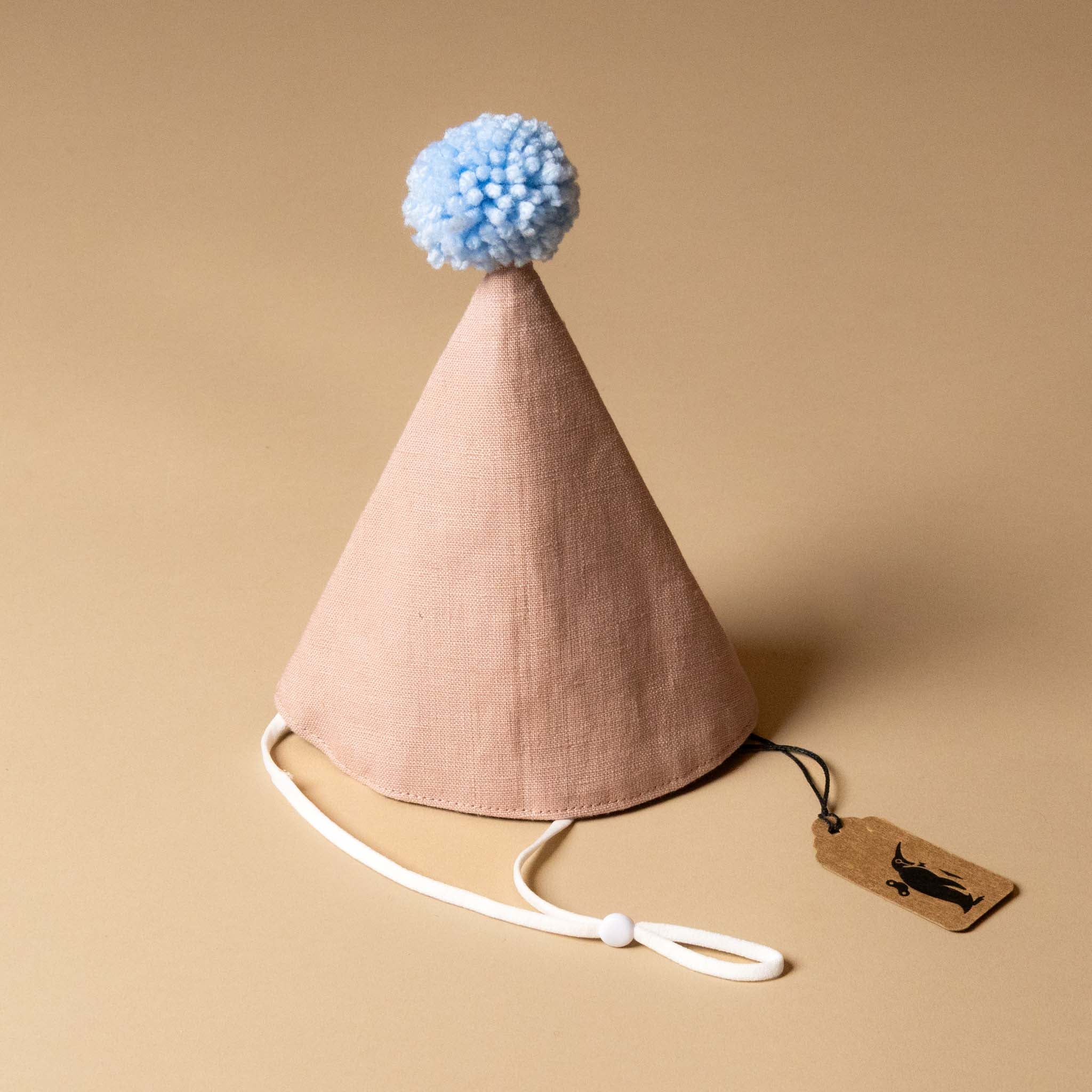 Linen Party Hat | Blush