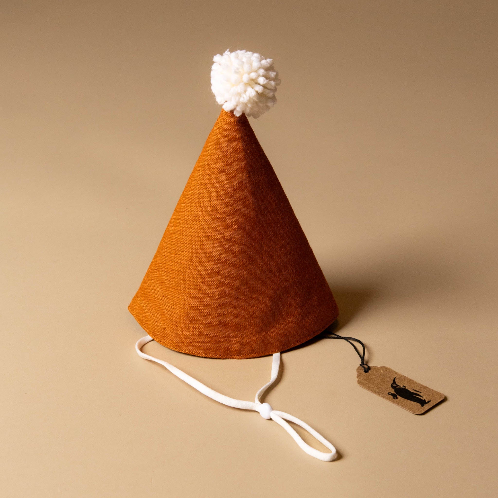 Linen Party Hat | Burnt Orange