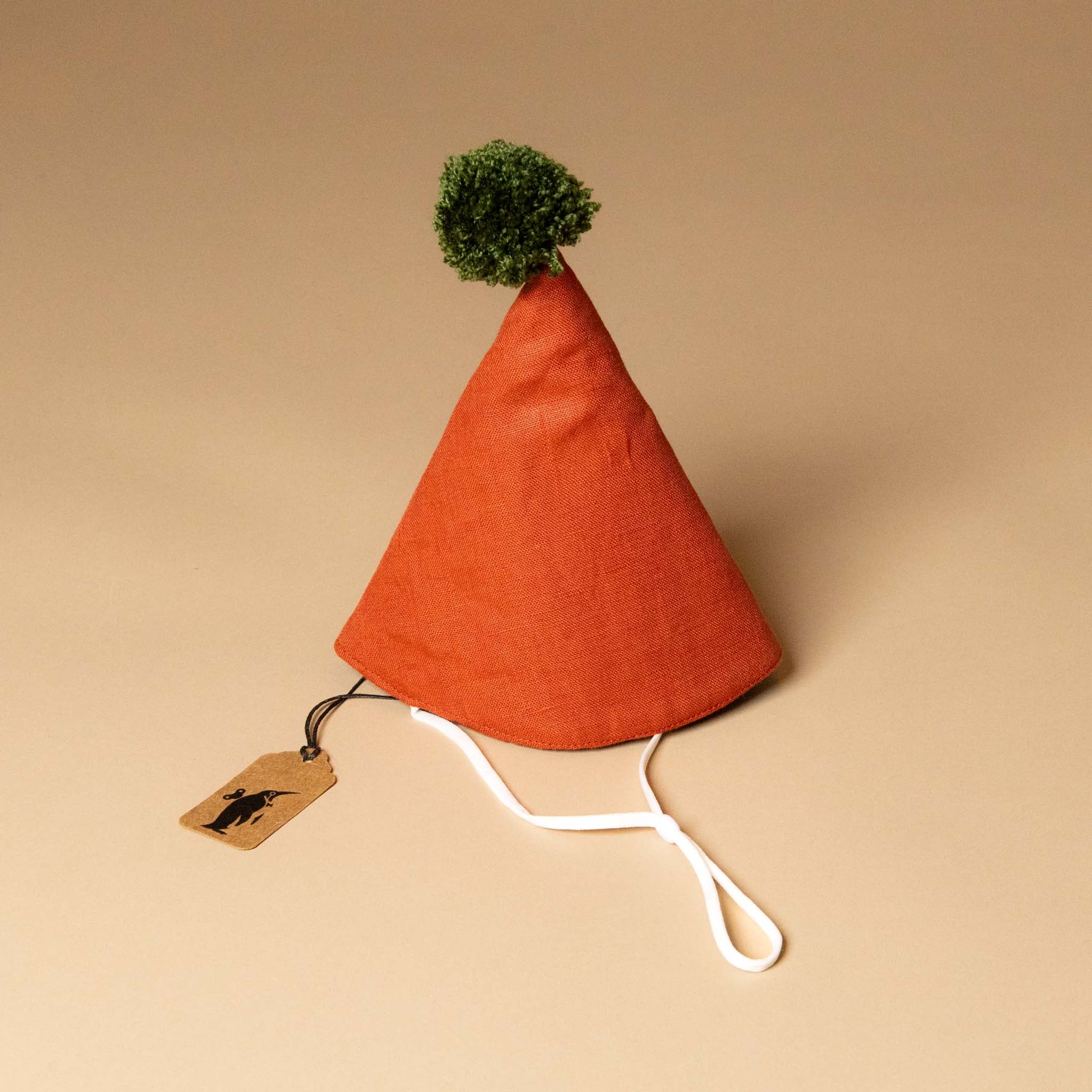 Linen Party Hat | Terracotta
