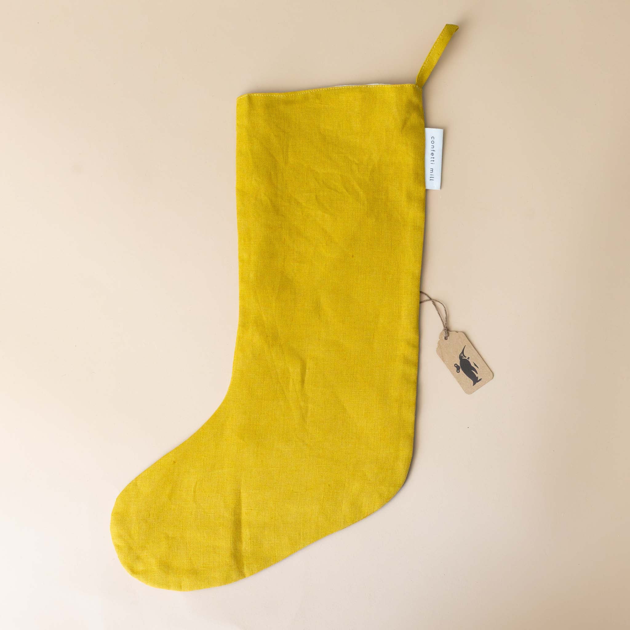 Linen Stocking | Ochre