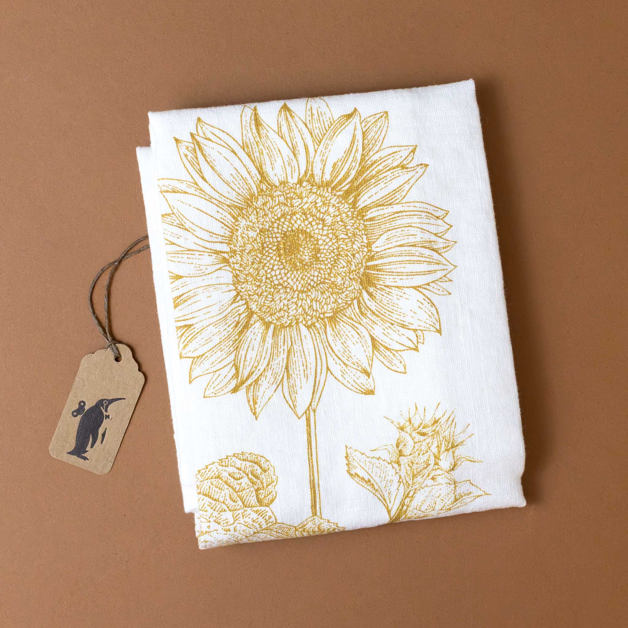 Linen Tea Towel | Sunflower