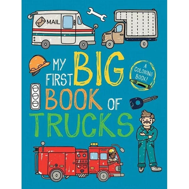 My First Big Book Of Trucks Coloring Book