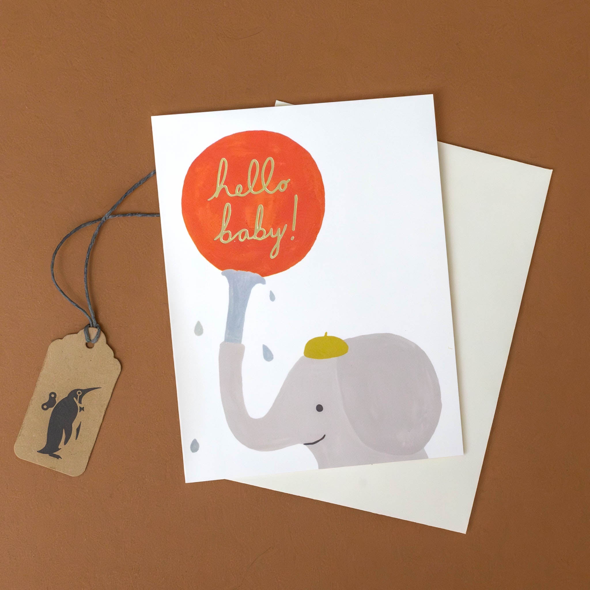 Little Elephant Baby Greeting Card