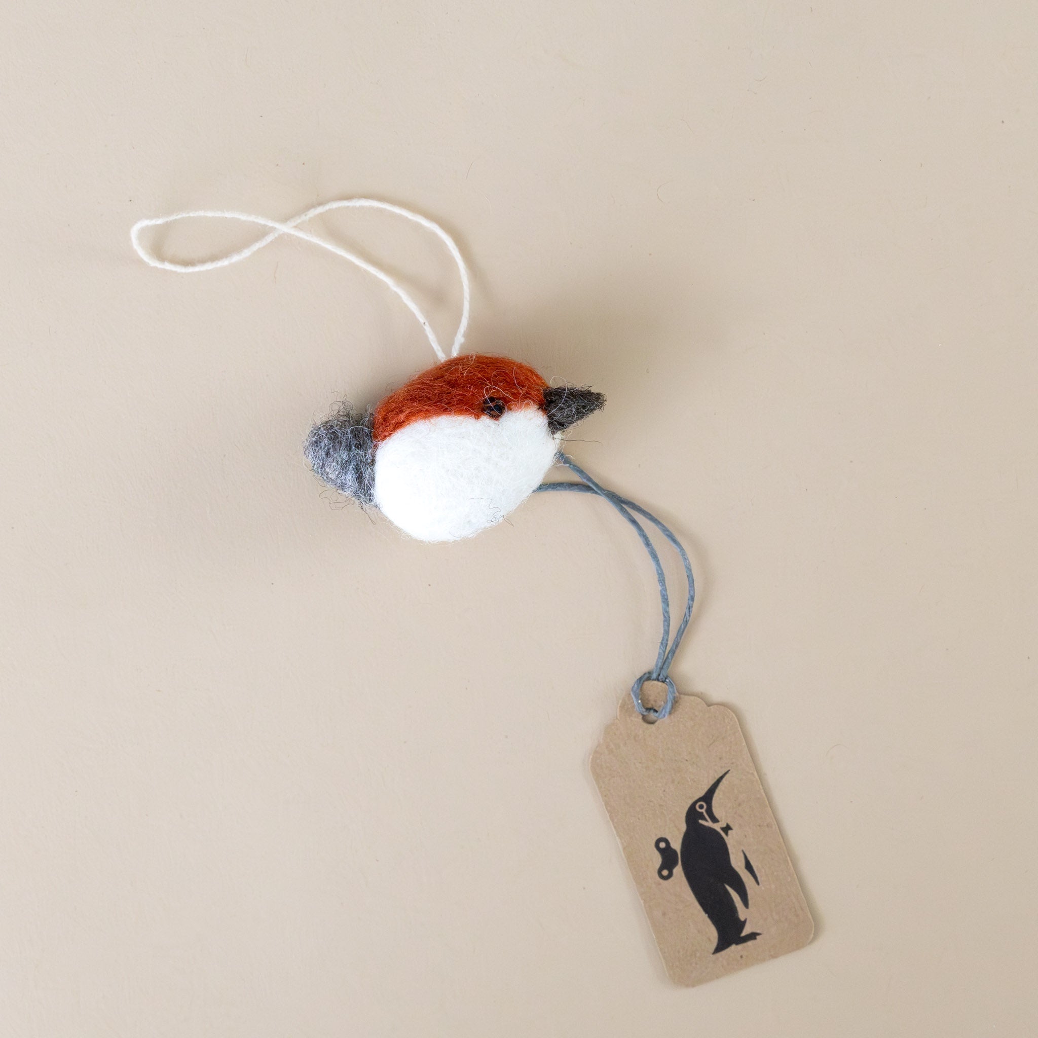 Little Felted Birdie Ornament | Terracotta