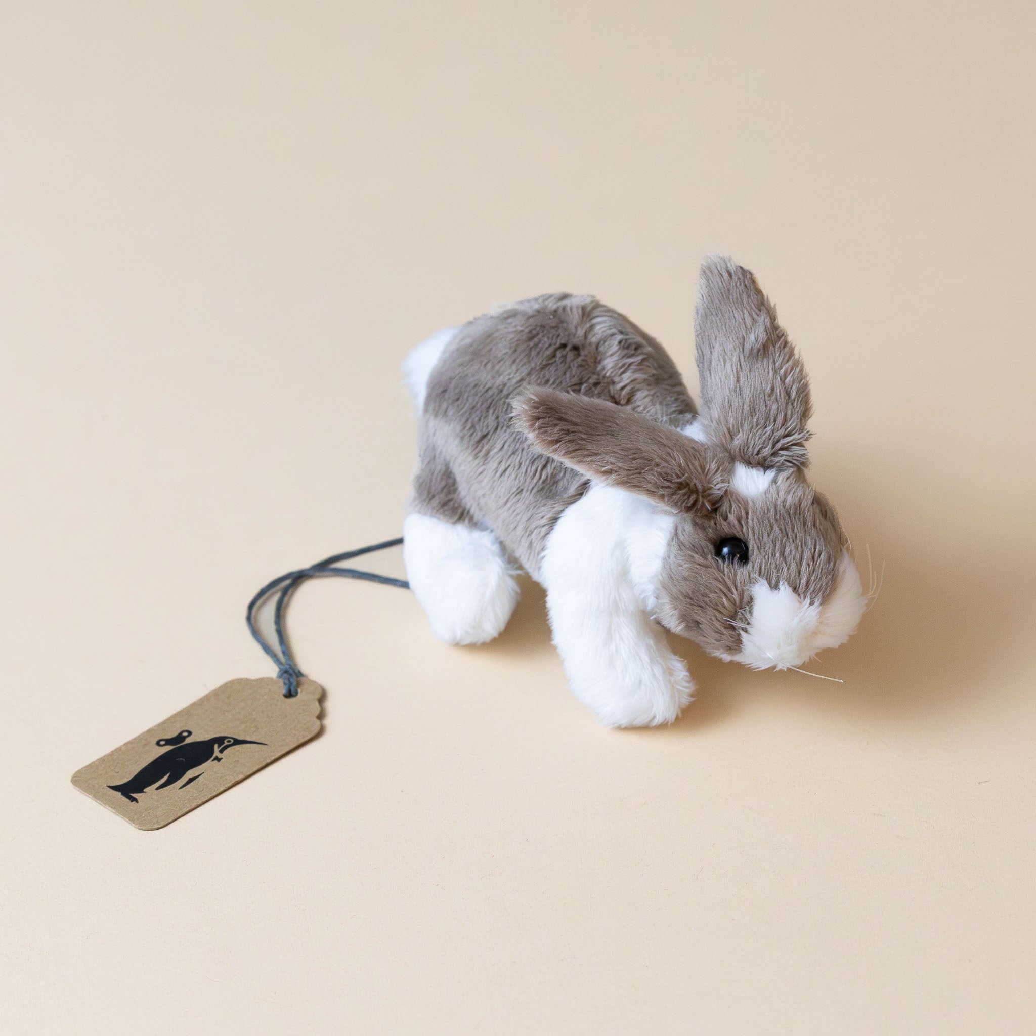 Little Bunny Finger Puppet |  Grey & White