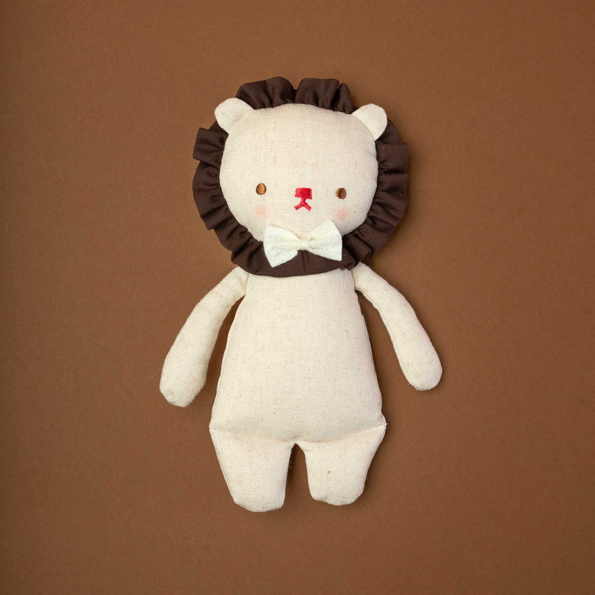 Little Linen Lion Rattle