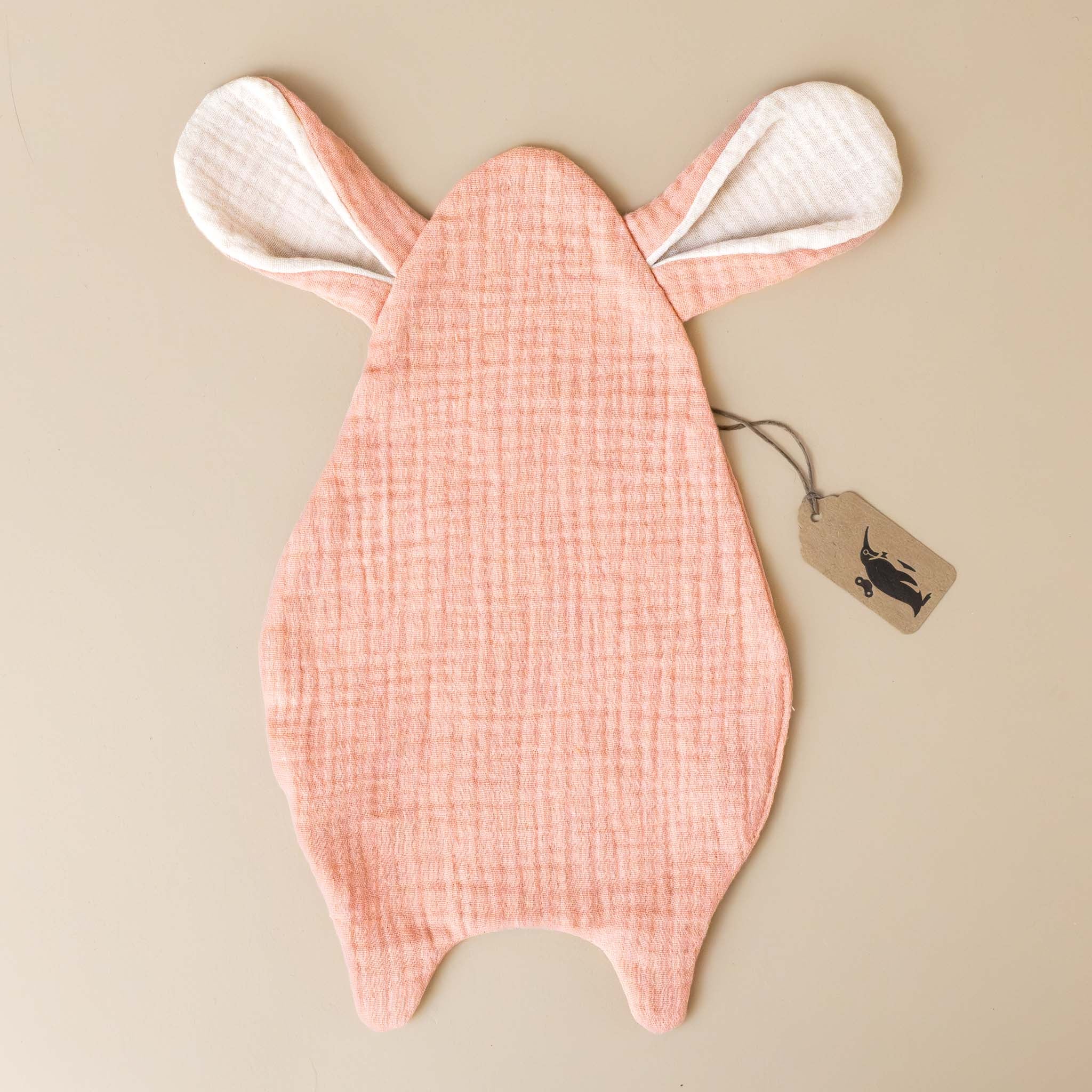 Little Organic Cotton Muslin Bunny Lovie | Rose
