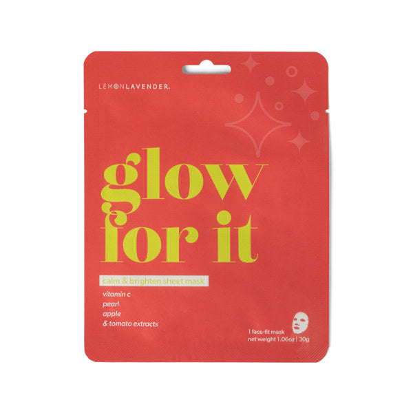 Lemon Lavender Calm and Brighten Sheet Dreams Face Mask