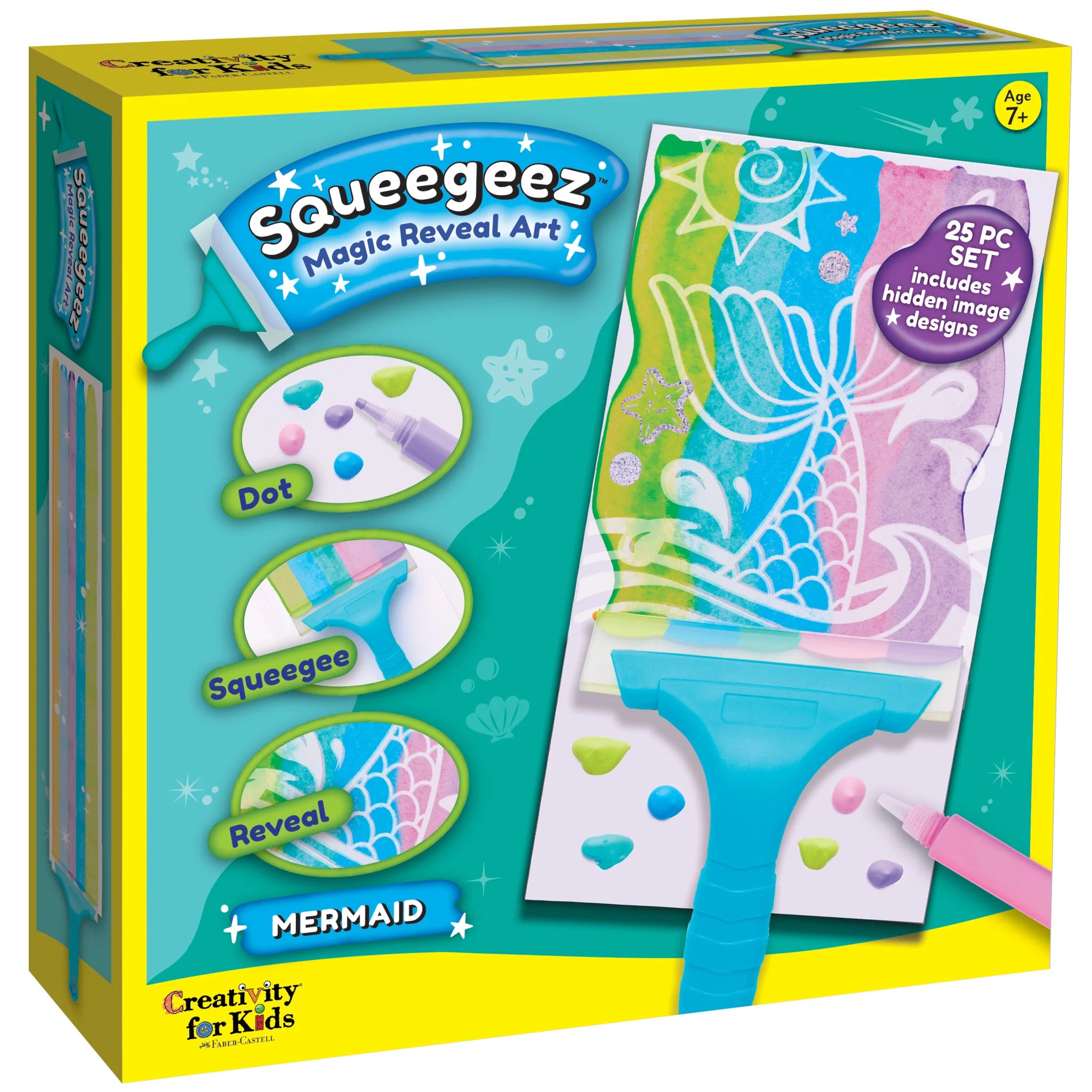Mermaid Magic Reveal Squeegee Art