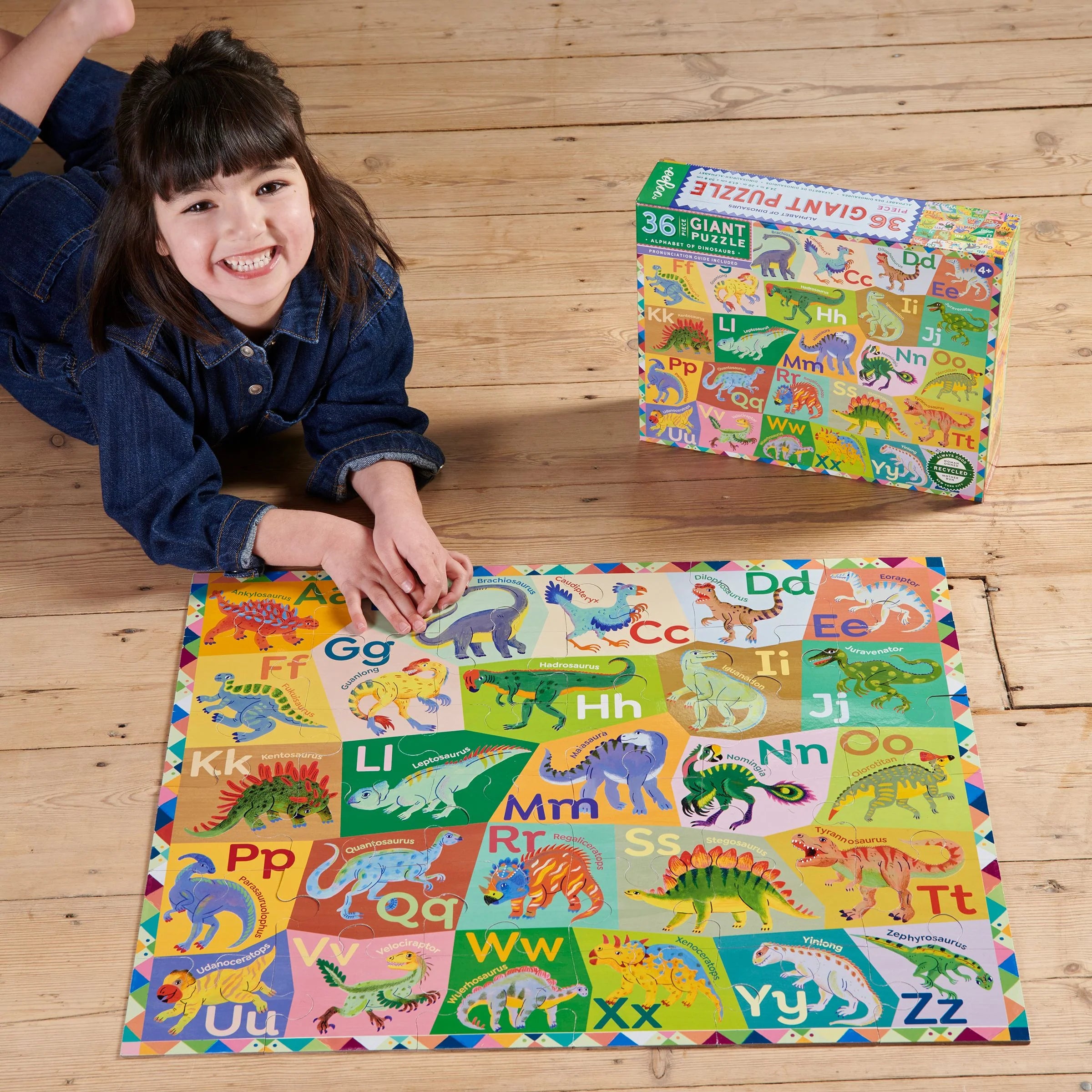 Alphabet of Dinosaurs 36pc Giant Puzzle