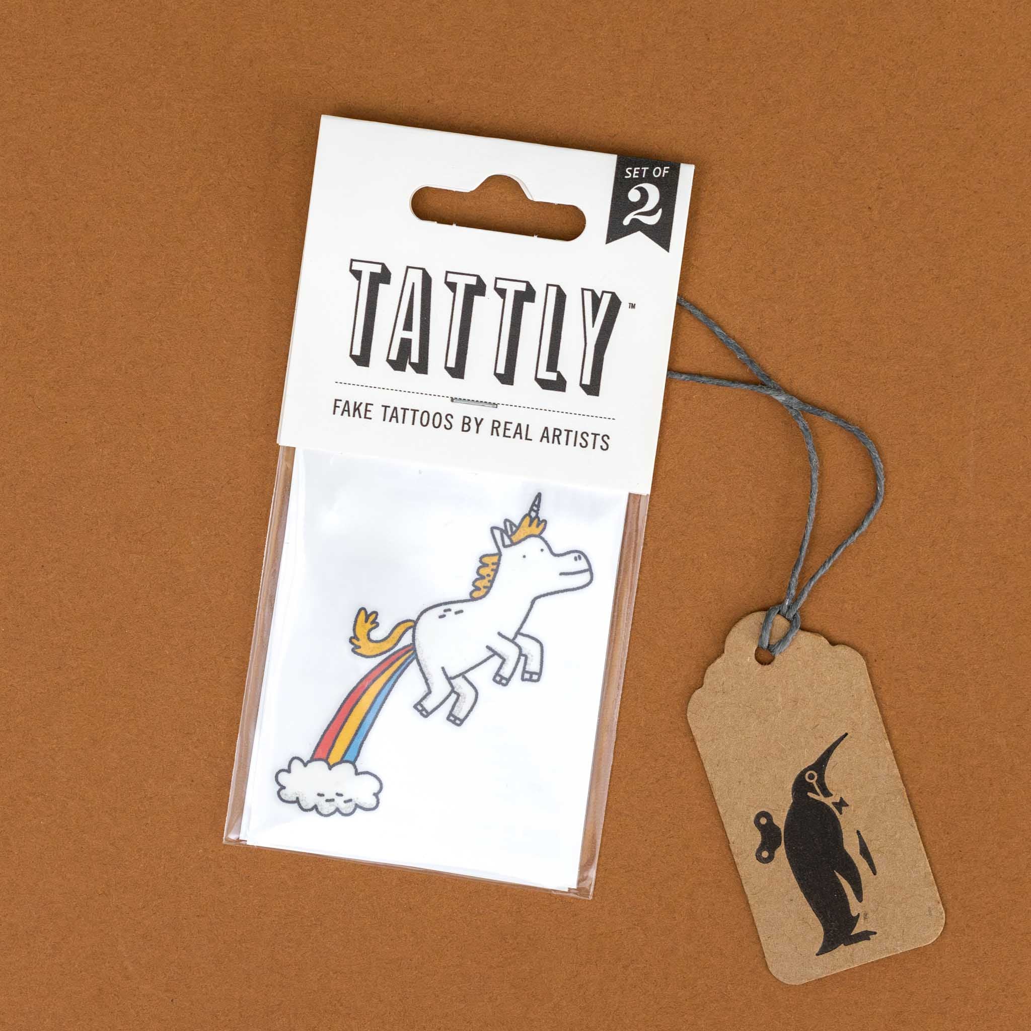 Magical Unicorn Temporary Tattoo Pair