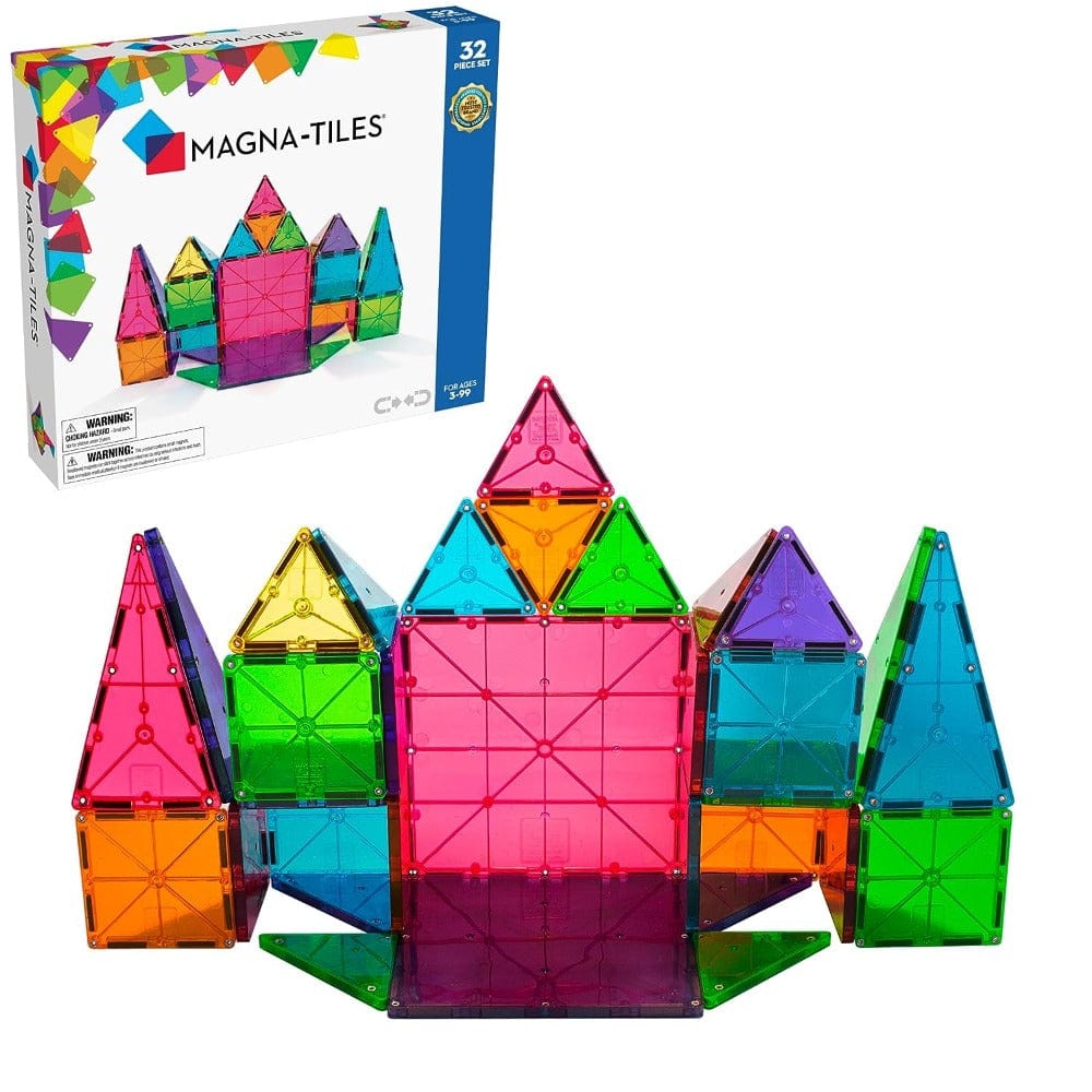 Magna-Tiles: Clear Colors 32 Piece Set