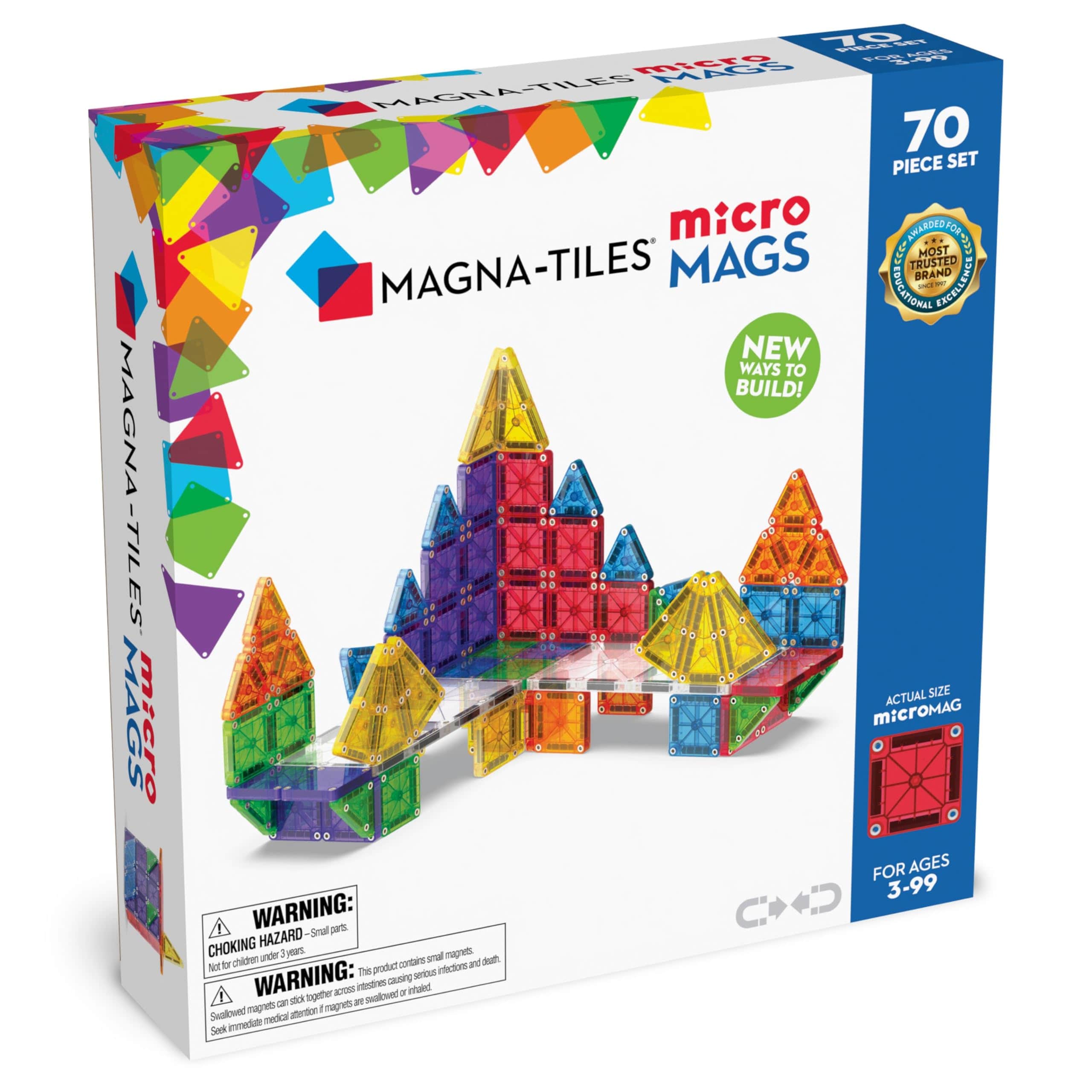 Magna-Tiles: MicroMags 70 Piece Set