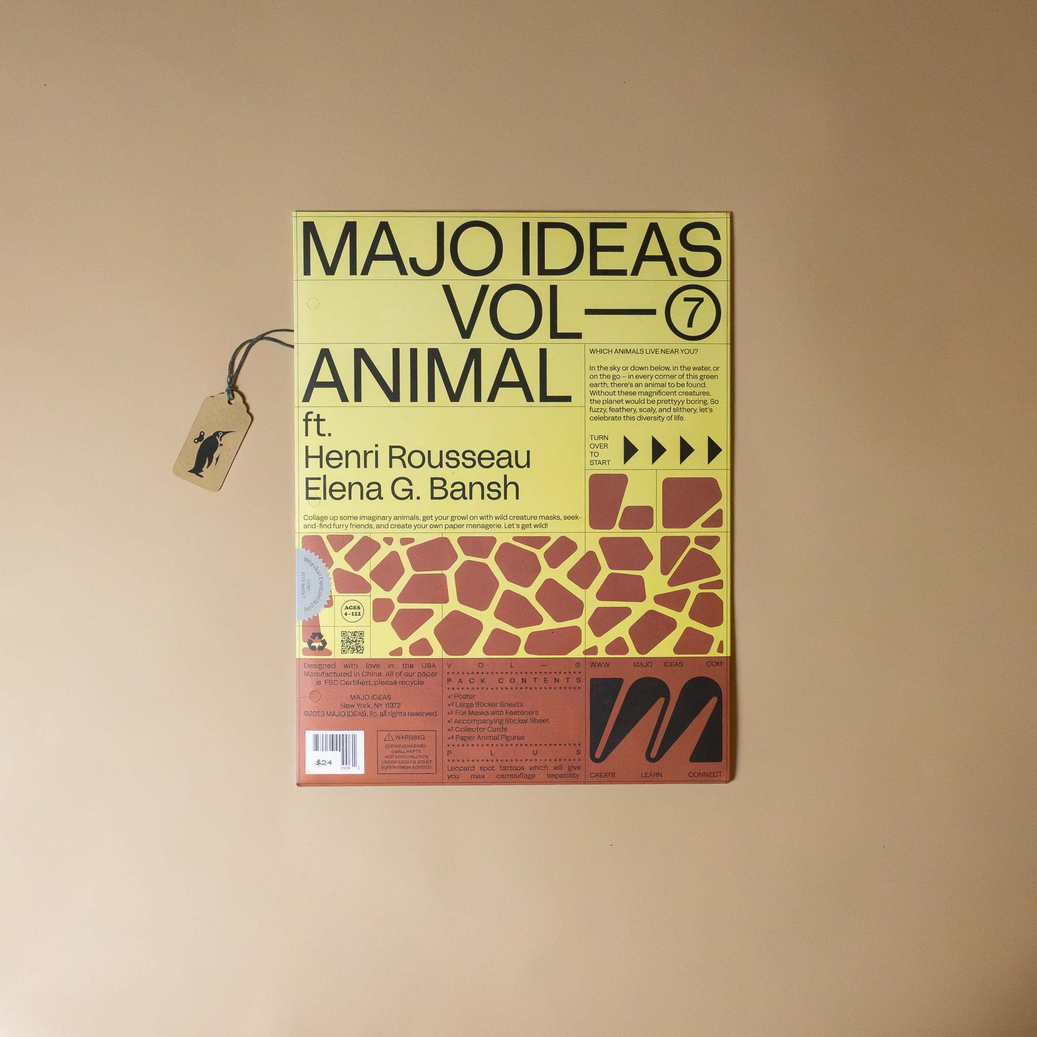 Majo Ideas Sticker Based Art Kit | Animal