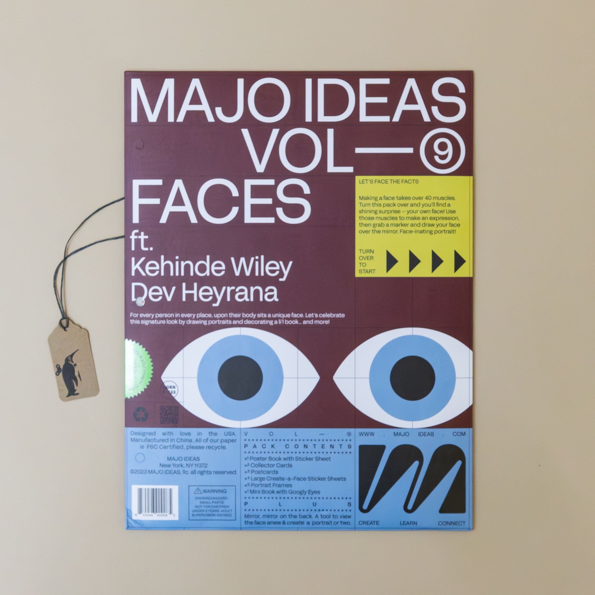 Majo Ideas Sticker Based Art Kit | Faces