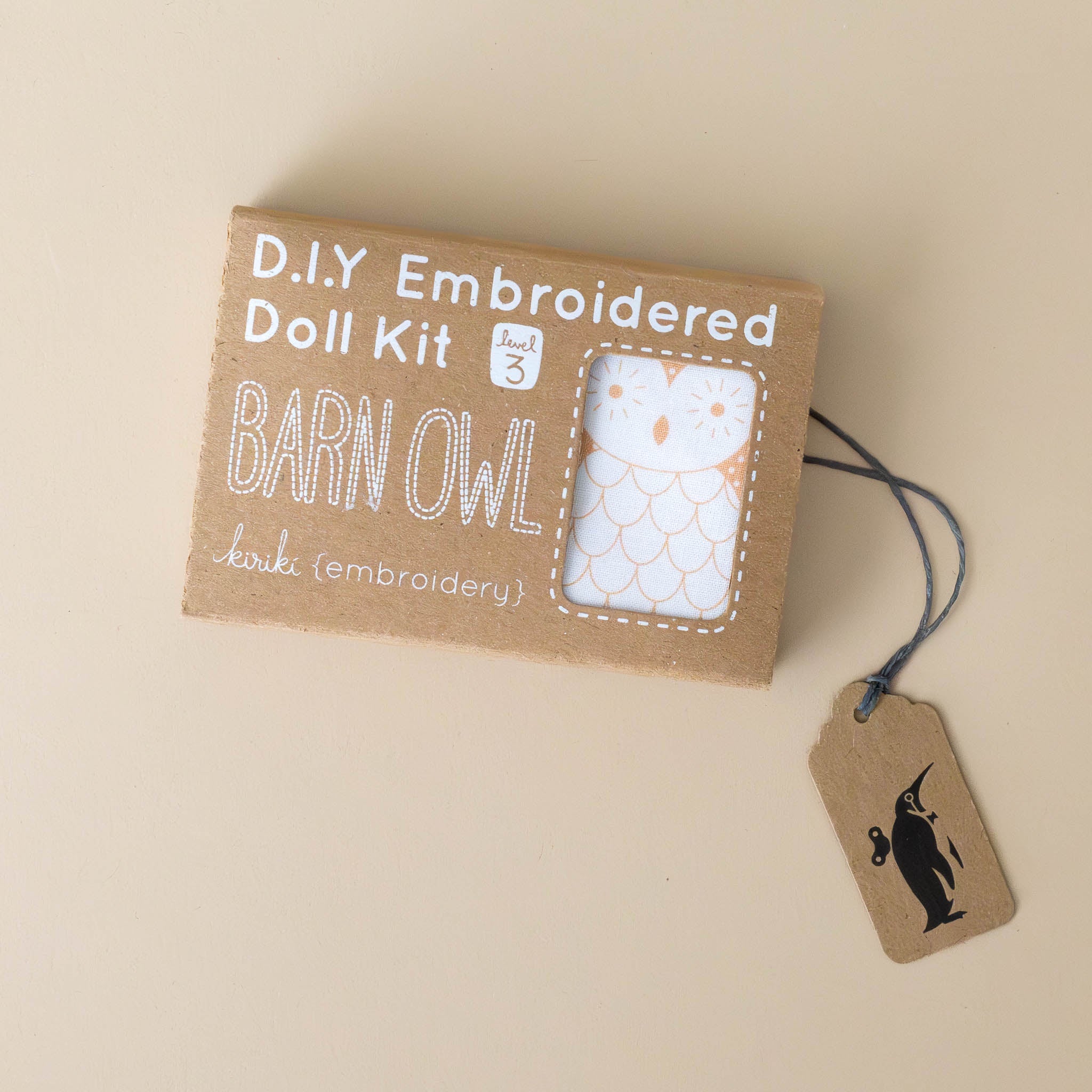Make Your Own Embroidered Animal Kit | Barn Owl