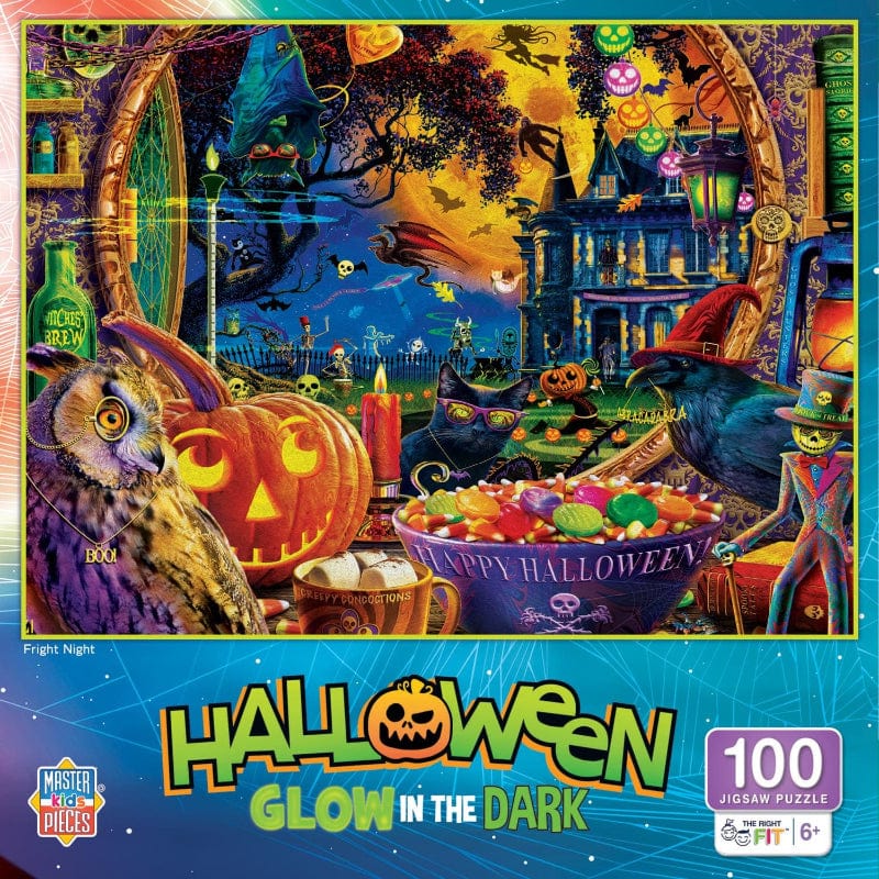 Fright Night Glow in the Dark 100 Piece Puzzle