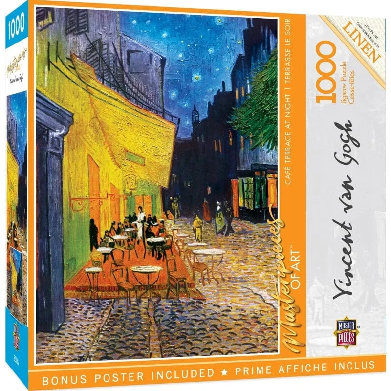 Café Terrace at Night 1000 Piece Puzzle