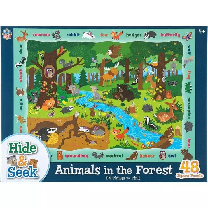 Hide & Seek: Animals in the Forest 48 Piece Puzzle