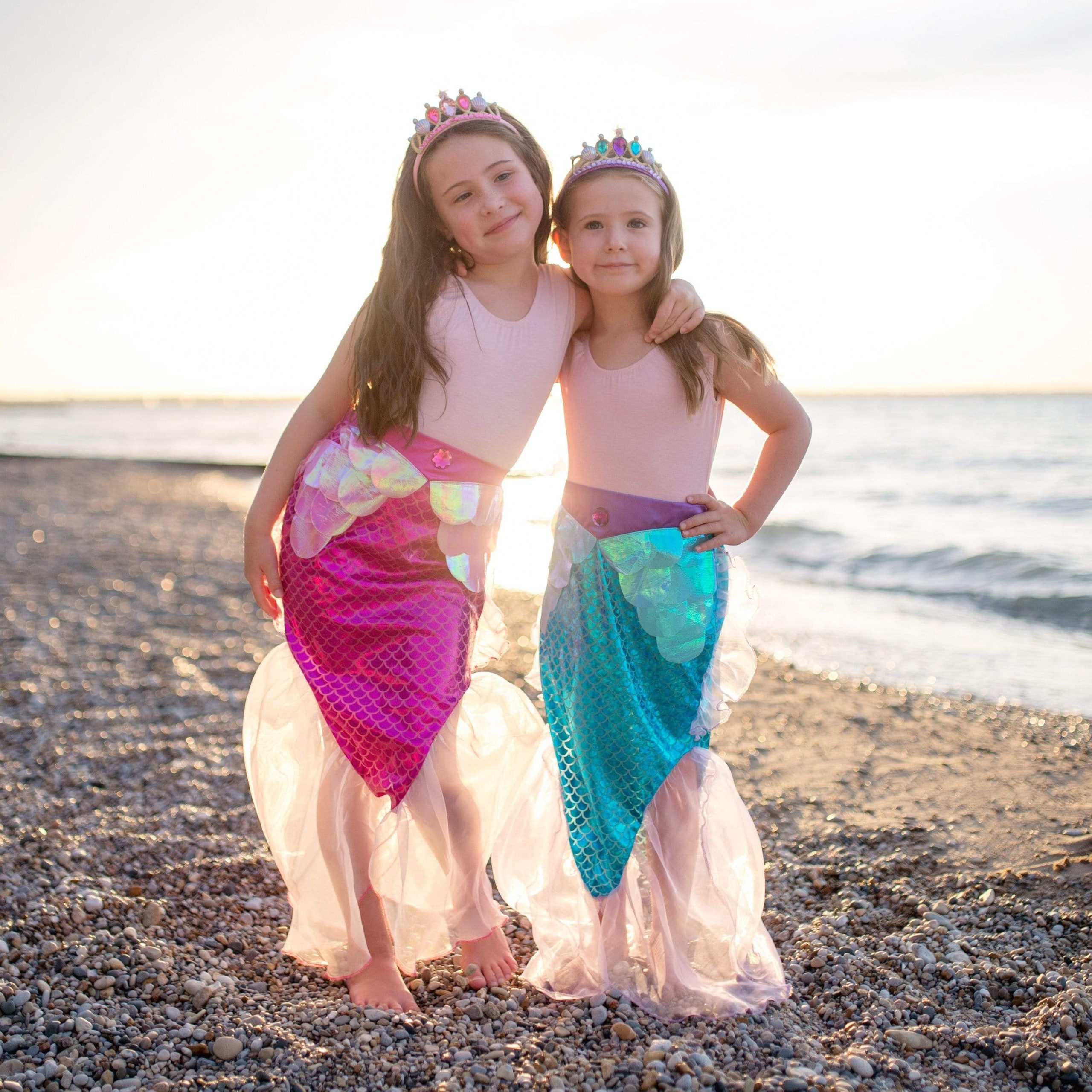 Mermaid Glimmer Skirt Set, Size 5-6