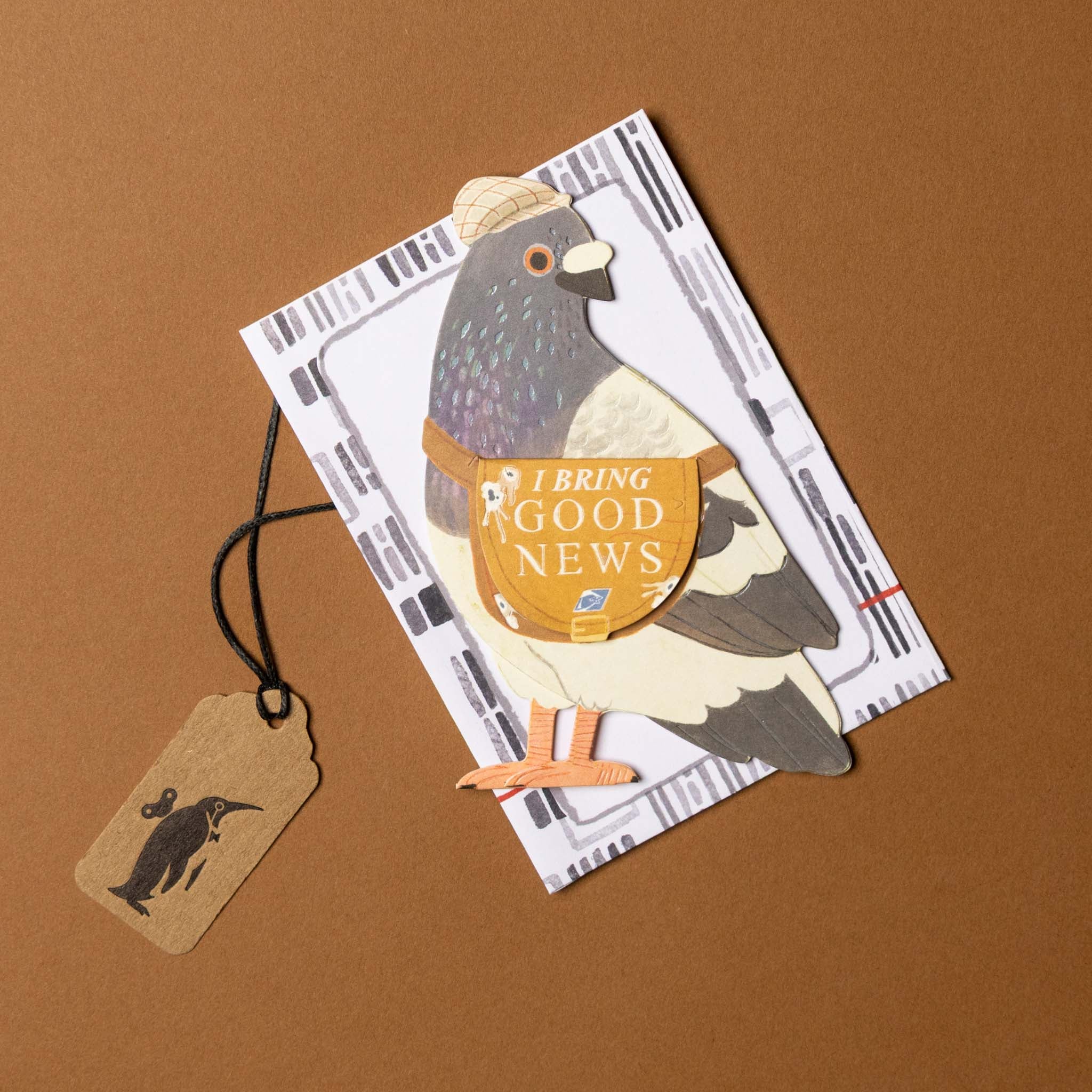 Messenger Pigeon Pop-Up Greeting Card