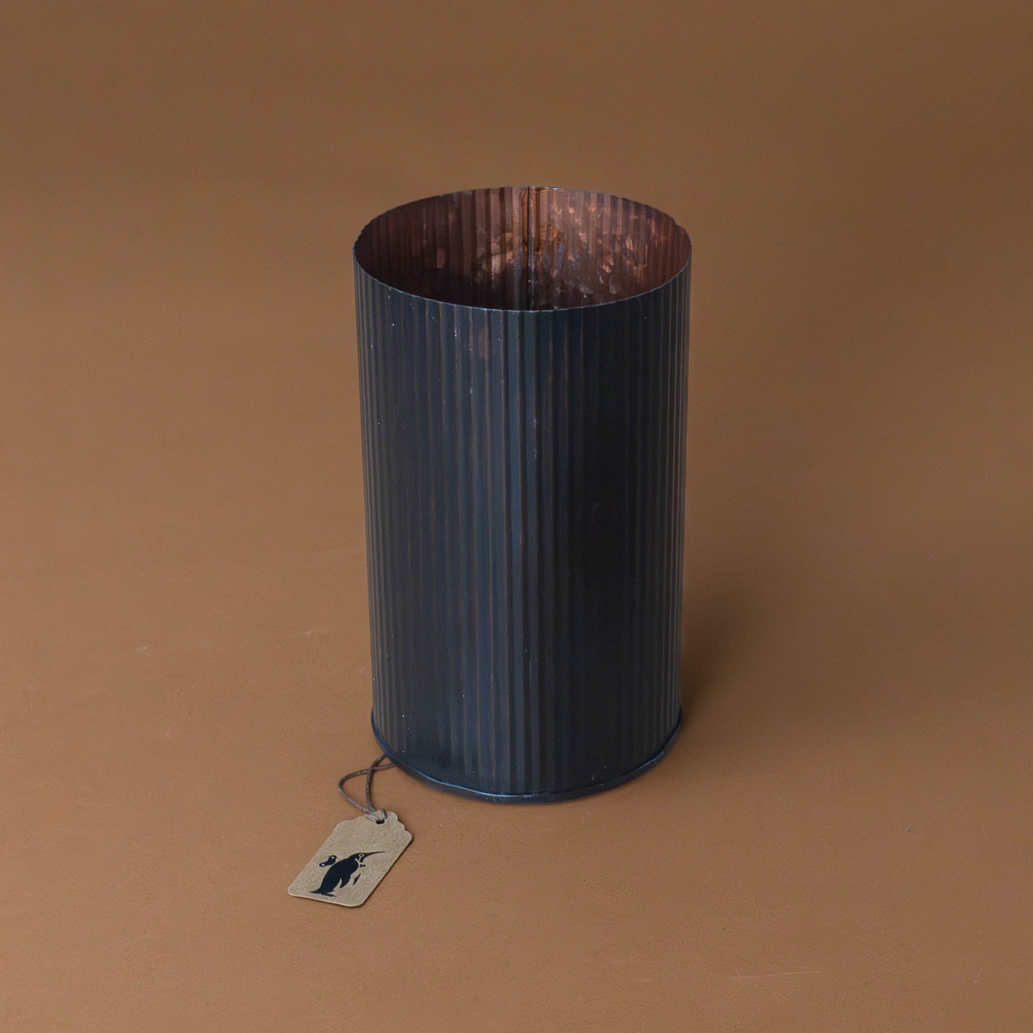 Metal Norah Vase | Burnt Copper