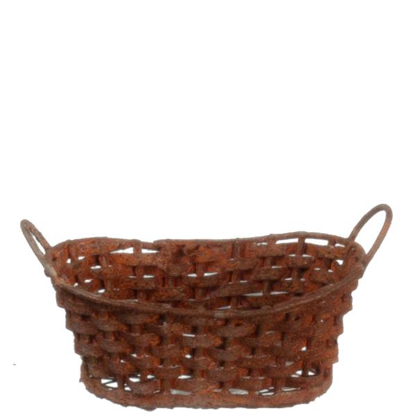 Metal Dollhouse Miniature Laundry Basket