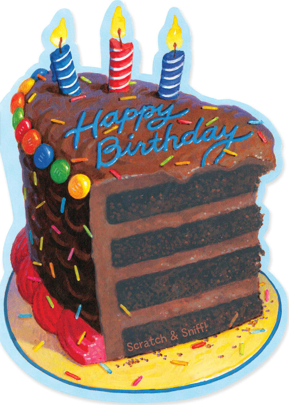 Chocolate Cake Scented Card