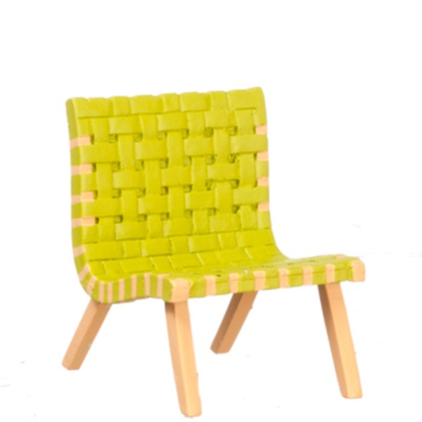 Modern Neon Green Dollhouse Miniature Chair