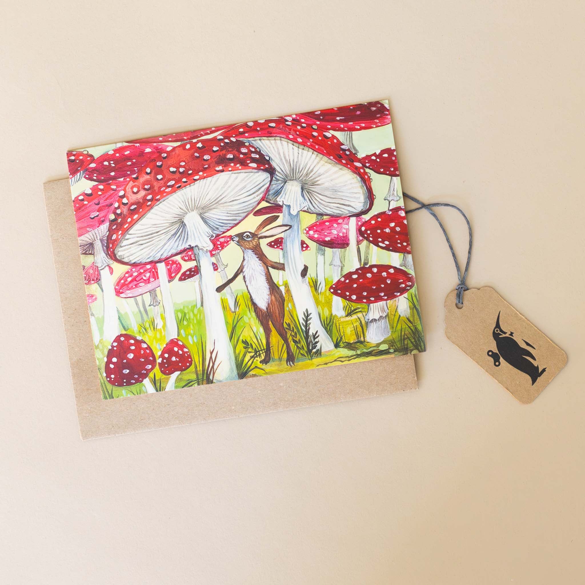 Mushroom Garden Greeting Card