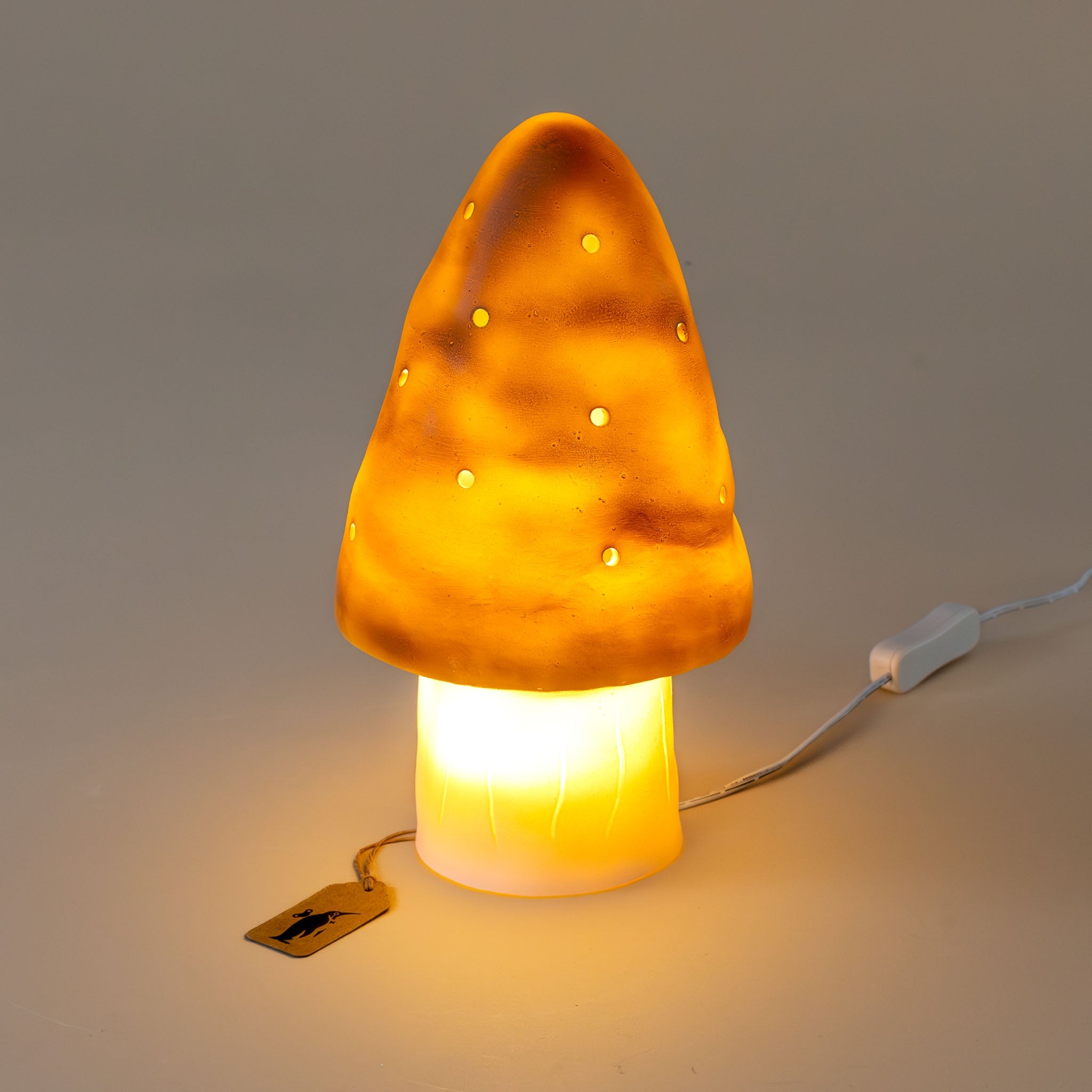 Mushroom Lamp | Chocolate - Small