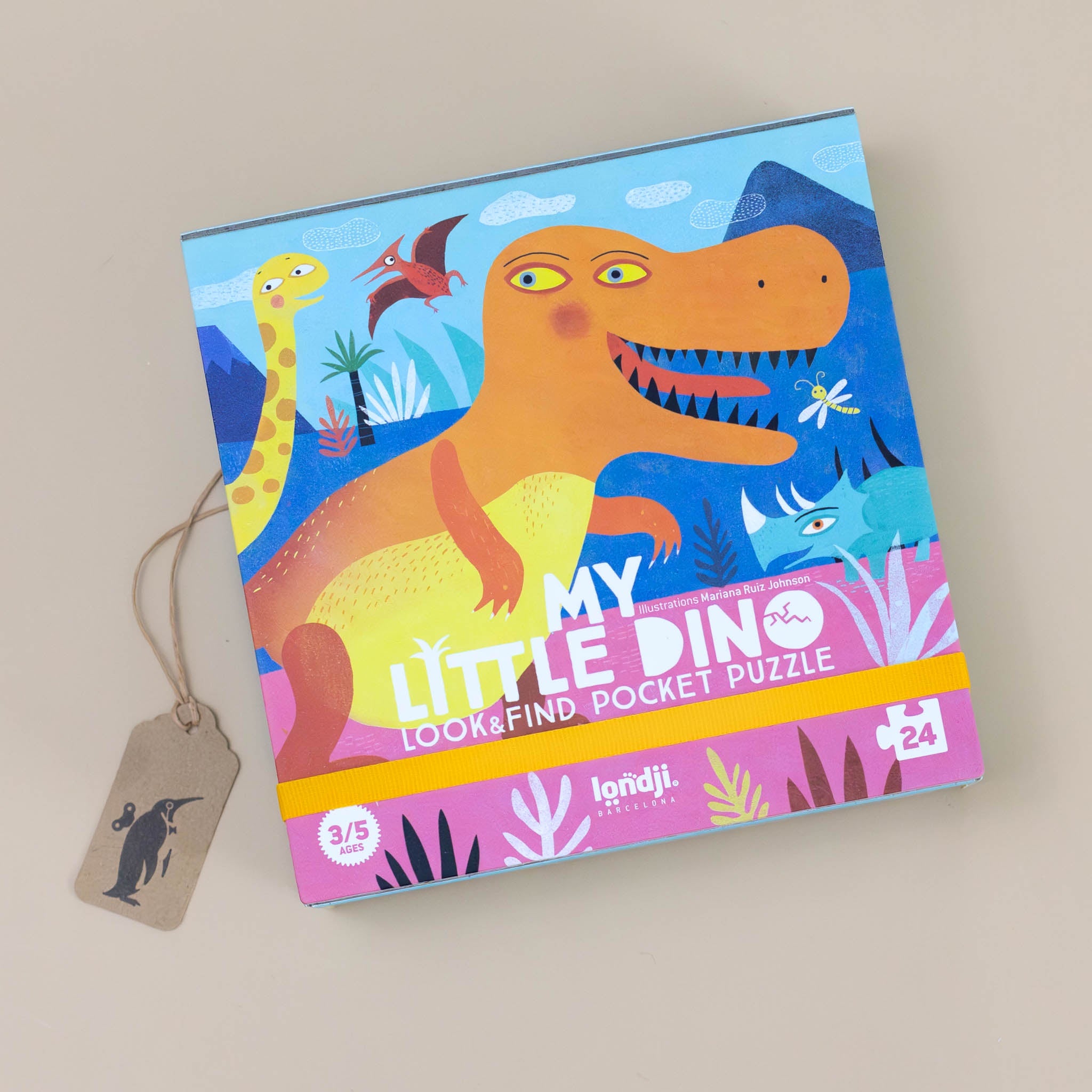24pc Look & Find Pocket Puzzle | My Little Dino