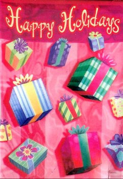 "Happy Holidays" Presents Flag