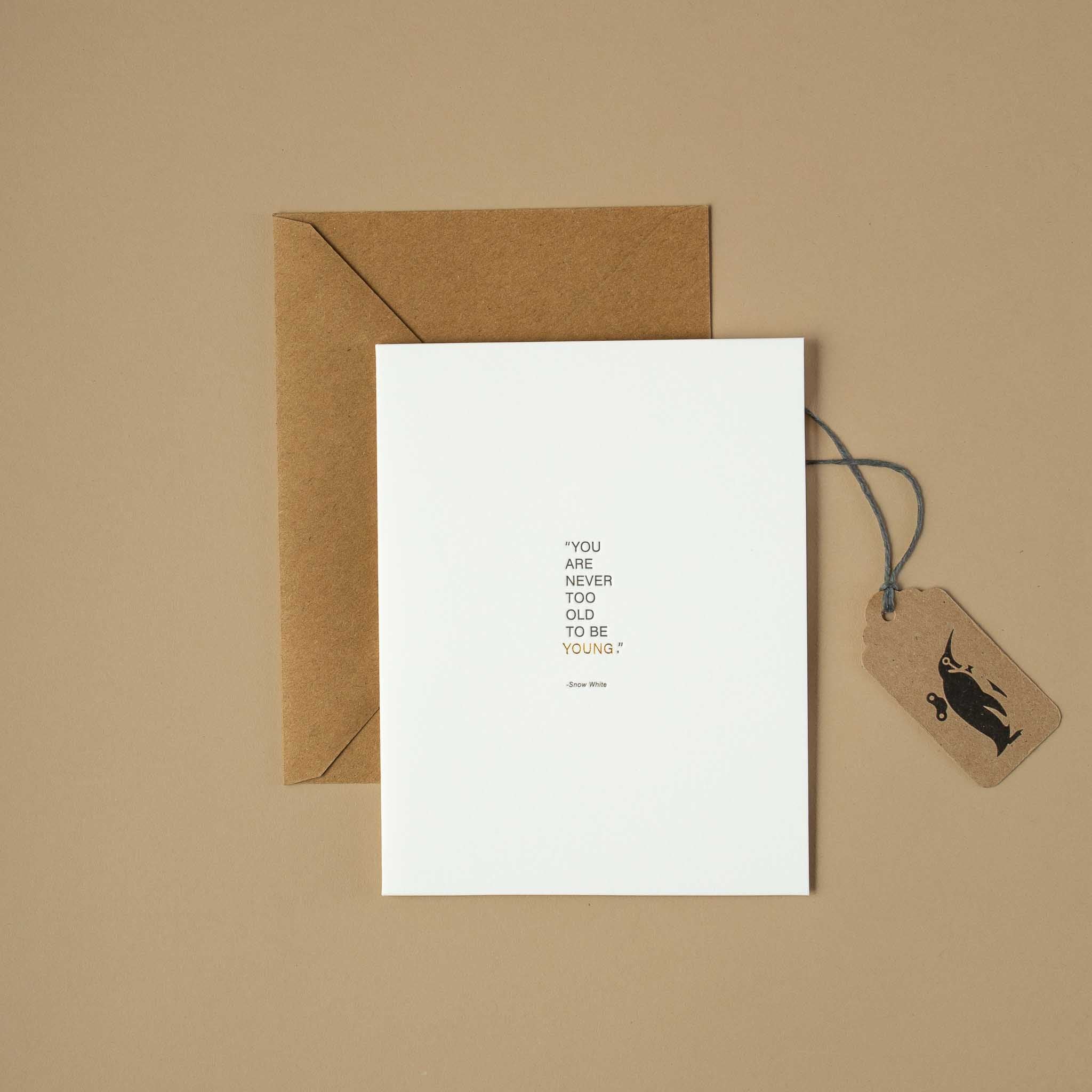Never Too Old Greeting Card