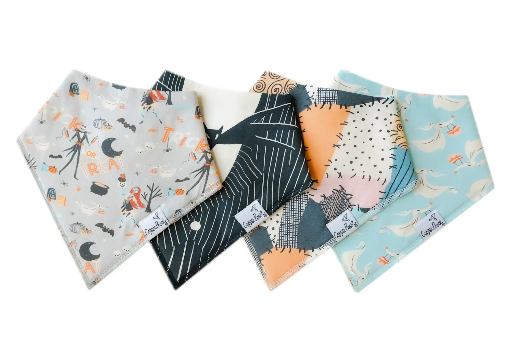 Copper Pearl Nightmare Before Christmas Set of 4 Bandana Bibs