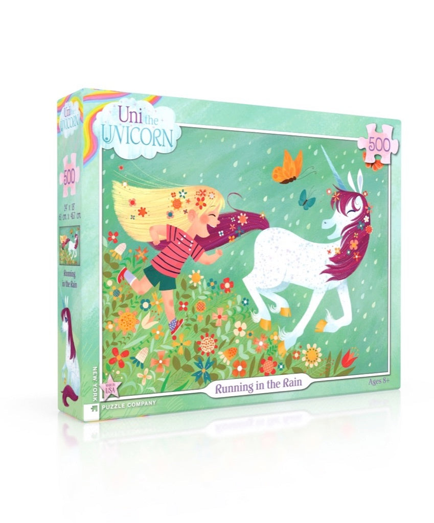"Running in the Rain" Jigsaw Puzzle