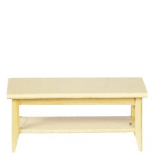 Oak Dollhouse Miniature Coffee Table