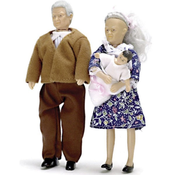 Carter Grandparents Dollhouse Dolls with Baby Taylor