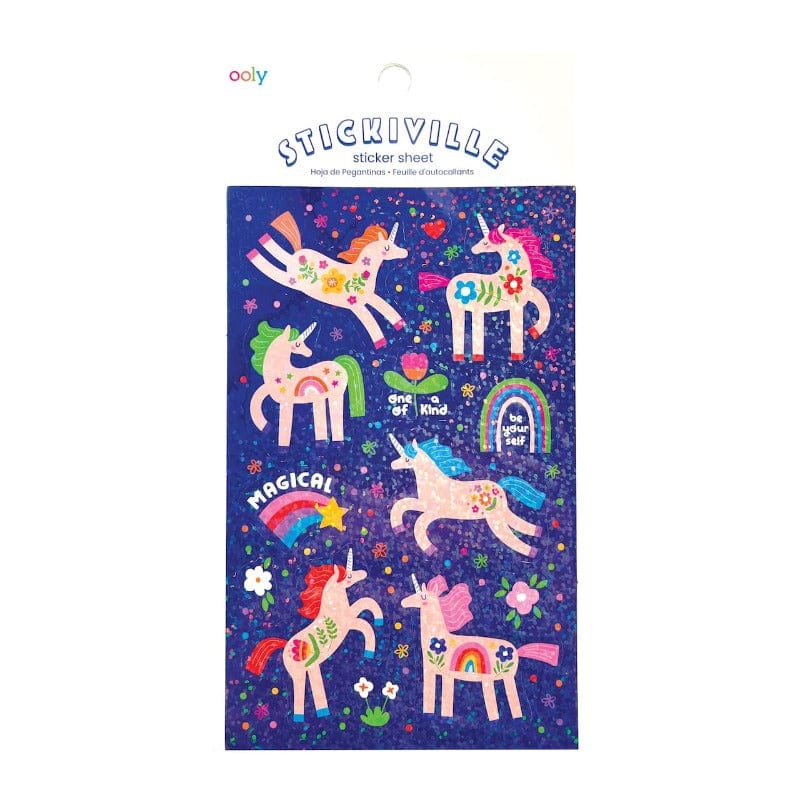 Stickiville Magical Unicorn Holographic Stickers